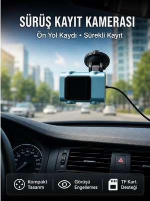 Astraltech Araç Ön Cam Kamerası Sürüş Güvenliği Için Video Kayıt Yeni Nesil