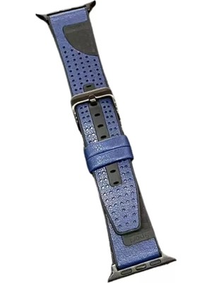 Movenchy Watch 45MM Buff Deri Kordon - Lacivert