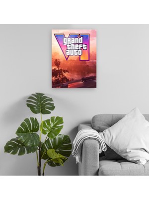Pixxa Gta 6 - Grand Theft Auto 6 - Gta Vı Metal Tablo Model 3