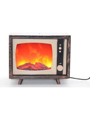 Hediye Fikri Tv Tasarımlı Ledli Şömine Lamba - 18X22CM