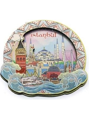 Hediye Fikri Istanbul Temalı Magnet - 8X8CM
