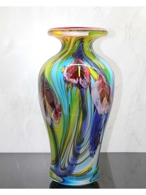 Hediye Fikri Murano Cam Vazo - 38X18CM