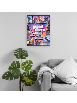 Pixxa Gta 6 - Grand Theft Auto 6 - Gta Vı Metal Tablo Model 7