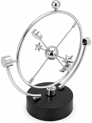 Hediye Fikri Masa Üstü Kinetik Denge Dekoru Hareketli Metal Obje - 24X11CM