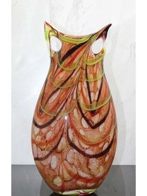 Hediye Fikri Murano Cam Tasarım Vazo - 42X21CM
