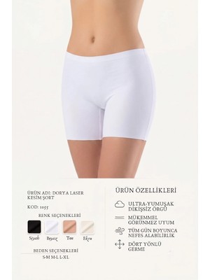Dorya Kadın Külot Lazer Kesim Boxer 1055