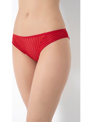 G-Box Kadın Günlük Rahat Kullanım Çizgili Kumaş Slip 935