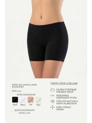Dorya Kadın Külot Lazer Kesim Boxer 1055
