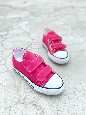 NeSe Shoes Keten Kız Çocuk Spor Ayakkabısı Sneaker — Pembe