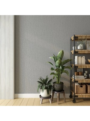 Vertu Hareli Lüks Duvar Kağıdı 106-4 | Wallert Olivia, Açık Gri ve Bej, Kağıt Taban Taban + Vinil Kaplama - 16.5 M²