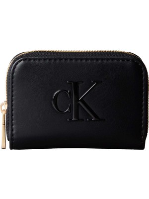 1001 Bold Ck Medıum Zıp Around Kadın Cüzdan Black Os