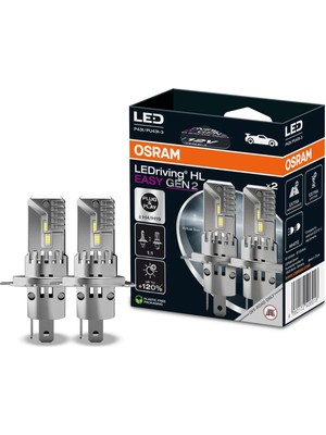 1001 Ampul H4/H19 Ledriving Easy 25W 12V P43T HFB2-64193DWESY2-2HB