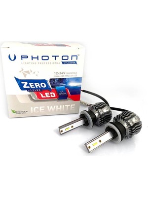 1001 Ampul Zero H27 +3 Plus Fansız LED 12V-24V Headlight Pht ZR3728