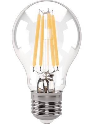 1001 E27 Fil ST64 Lamba, Sarı Işık 7W 806LM 2700K Clear