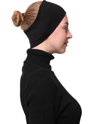 1001 Kadın Penye Dikişsiz Tesettür Bandana Bone Spor Saç Bandı