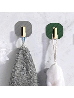 1001 Buffer® 2li Yapışkanlı Retro Askılık Dolap Kapak Kulpu Gri