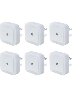 1001 LED Gece Lambası, Duvara Takılan LED Gece Lambası, Alacakaranlık Sensörlü, 0.5W Gece Aydınlat