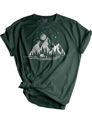 1001 Store Unisex Baskılı Tişört Outdoor Normal Kalıp T-Shirt
