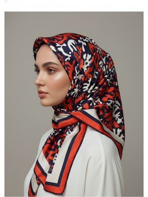İpekal Trend Dijital Baskı  Batik Desenli Royan Eşarp Desen6