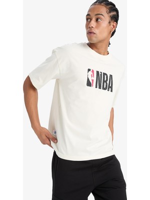 1001 Nba Wordmark Oversize Geniş Kalıp Bisiklet Yaka Kısa Kollu Tişört W6365AZ25SM