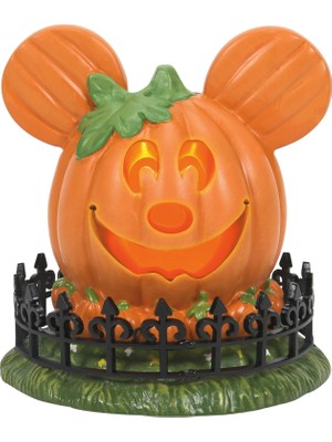 1001 Disney Village Cadılar Bayramı Aksesuarları Pumpkintown Mickey Mouse Town Center Işıklı Heykel