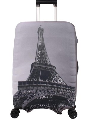 1001 Eyfel Kabin Boy Valiz Için Valiz Kılıfı
