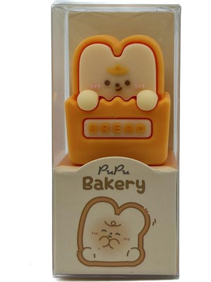 1001 Pupu Bakery 3D Silikon Renkli Kalemtraş Uzun Kulak