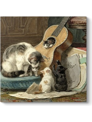 1001 Henriette Ronner - The Harmonists Tablosu 40 x 40