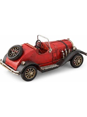 1001 Vintage Metal Ford Cabriolet Dekoratif Araba – El Yapımı Eskitme Metal Klasik Otomobil Biblosu,