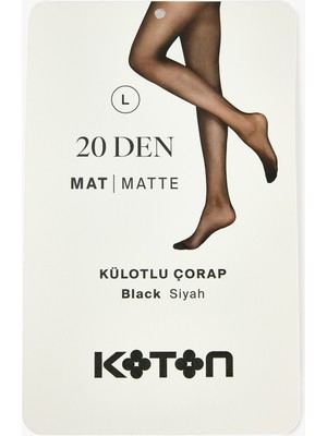 Koton 20 Den Mat Külotlu Çorap