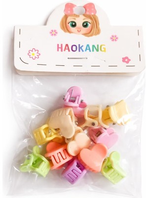 1001 Mini Bebek Mandal Toka – Figürlü, Hafif ve Nazik Tutuşlu 12 Adet Bebek Saç Tokası (Kalp)