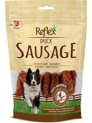 1001 Kurutulmuş Duck Sausage Ördekli Sosis Köpek Ödülü 80 gr