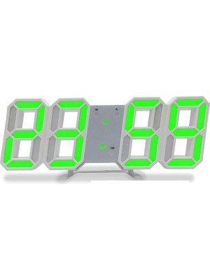 1001 Yeşil LED Dijital Dekoratif Masa Veya Duvar Saati
