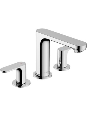 1001 72530001 Rebris S 110, Açılır Drenajlı, Krom 1.2 Gpm Yaygın Banyo Bataryası