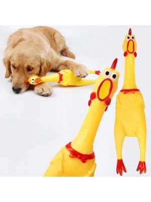1001 Öten Çığlık Atan Horoz Tavuk Civciv Köpek Kedi Için Bağıran Sesli Oyuncak (30 cm (Medium))