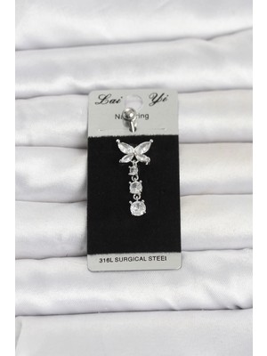 My Best Store 316L Cerrahi Çelik Sallantılı Model Göbek Piercing TJ-PR1409