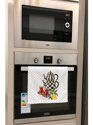 Valerine Life El Kurulama Havlusu 30X50CM Mutfak, Fırın Için Pamuklu Emici Demli Sohbet