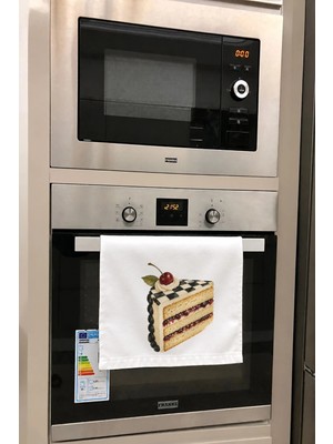 Valerine Life El Kurulama Havlusu 30X50CM Mutfak, Fırın Için Pamuklu Emici Damalı Pasta