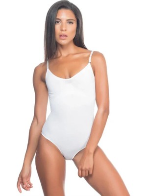 Ang Butik Beyaz Desenli Body Korse