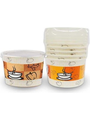 Bezos 1018 Karton Kase Kapaklı 16OZ 5li