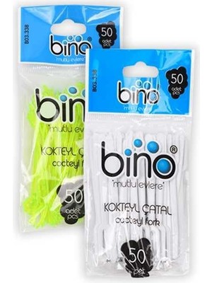 Bezos 338 Plastik Kokteyl Çatal 50 Li