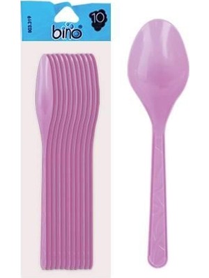Bezos 319 Plastik Büyük Renkli Kaşık 10LU