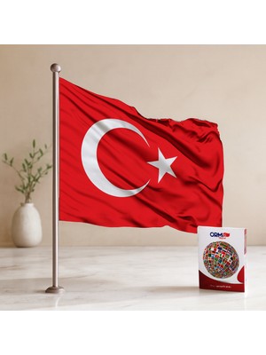 Bezos Türk Bayrağı 70X105 cm Alpaka Kumaş