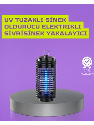 Kapalı ve Açık Alanlarda Etkili Elektrikli Sivrisinek Katili – Uv Işıklı Tuz - HBSBRD2057-3