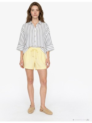 Nautica Kadın Sarı Regular Şort 65B951T.7FR