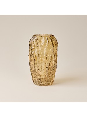 Matmel Deco Kum Dalgası Vazo - Amber - 23X14 cm