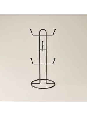 Suntel Metal Kupa Askısı - Siyah - 30 cm