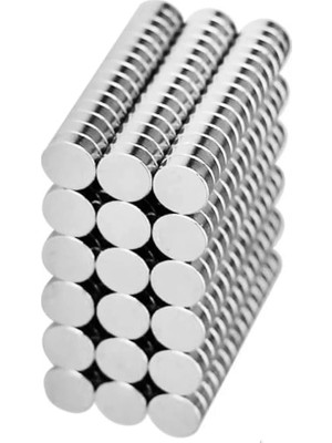 10 Adet 8X3MM Yuvarlak Neodyum Mıknatıs Güçlü Nikel Kaplamalı Kaliteli Dayanıklı Magnet ( Lisinya )