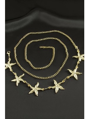 Fantastik Store Deniz Yıldızı Metal Zincir Kemer