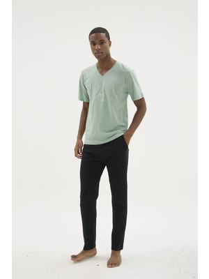 Fantastik Store Kocabey KKT-26152 Erkek V Yaka Pijama Takımı